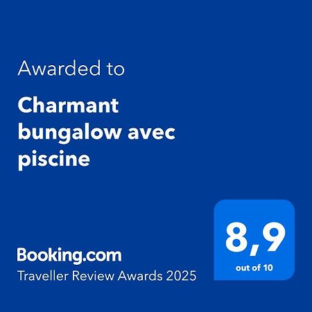 Charmant Bungalow Avec Piscine Saint-Joseph Екстериор снимка